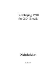 Folketeljing 1910 for 0804 Brevik Digitalarkivet - Telemarkskilder