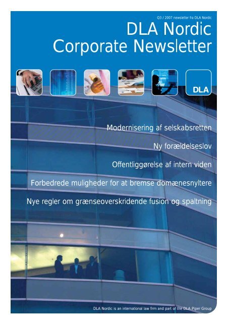 DLA Nordic Corporate Newsletter - Horten