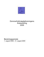 Årsberetning 2009 - Dommerfuldmægtigforeningen