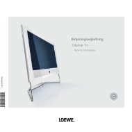 Betjeningsvejledning Tilbehør TV - Loewe