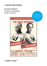 Picasso/Duchamp - Moderna museet