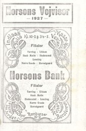 Horsens Vejviser 1927