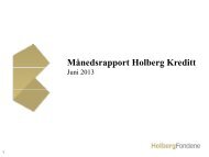 Månedsrapport Holberg Kreditt pp g - Holberg Fondene