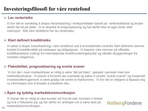 Månedsrapport Holberg Kreditt pp g - Holberg Fondene