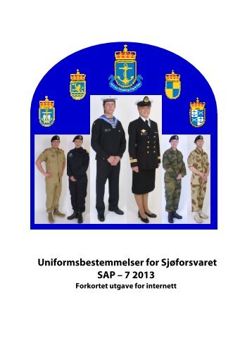 Sjøforsvarets uniformsbestemmelser