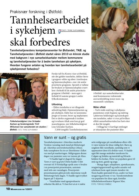 Munnpleien nr. 1-2011 - Norsk Tannvern