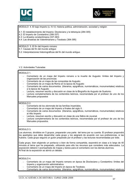 Titulación: Licenciatura en Historia Plan: 1999 - Universidad de ...