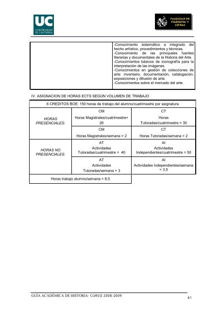 Titulación: Licenciatura en Historia Plan: 1999 - Universidad de ...