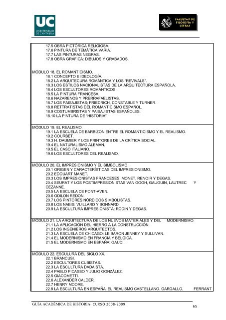 Titulación: Licenciatura en Historia Plan: 1999 - Universidad de ...