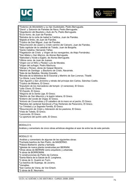 Titulación: Licenciatura en Historia Plan: 1999 - Universidad de ...