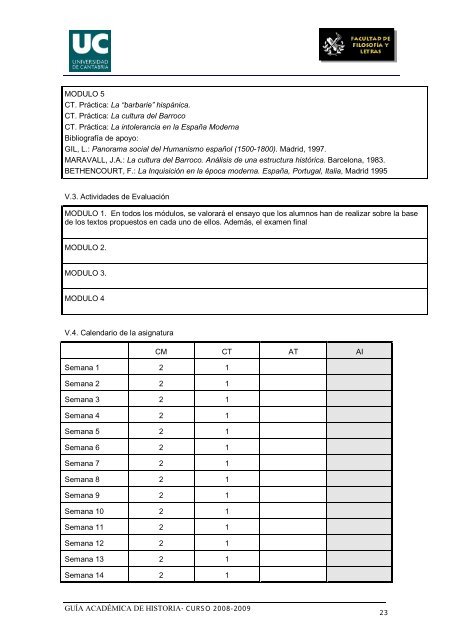 Titulación: Licenciatura en Historia Plan: 1999 - Universidad de ...