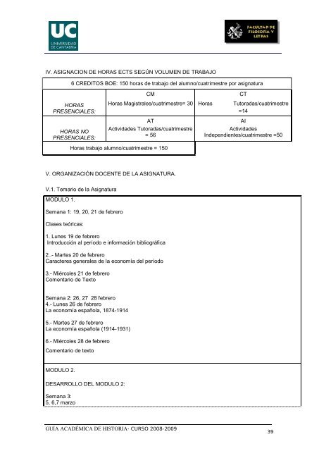 Titulación: Licenciatura en Historia Plan: 1999 - Universidad de ...