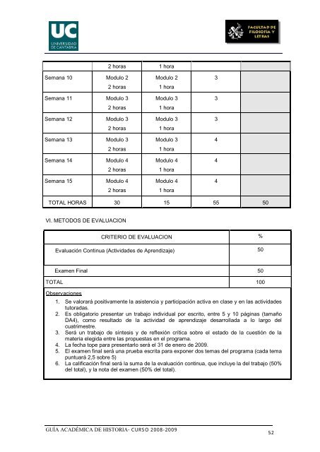 Titulación: Licenciatura en Historia Plan: 1999 - Universidad de ...