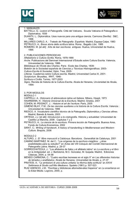 Titulación: Licenciatura en Historia Plan: 1999 - Universidad de ...