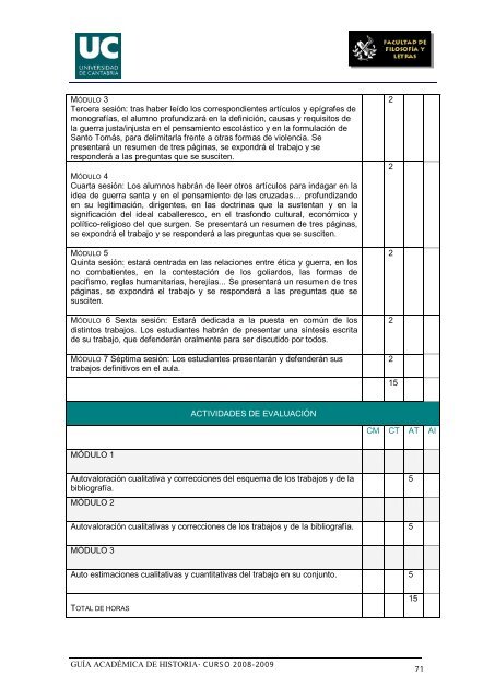 Titulación: Licenciatura en Historia Plan: 1999 - Universidad de ...