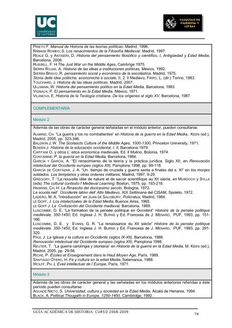 Titulación: Licenciatura en Historia Plan: 1999 - Universidad de ...