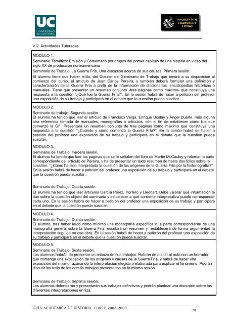 Titulación: Licenciatura en Historia Plan: 1999 - Universidad de ...