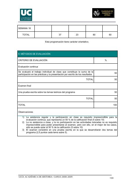 Titulación: Licenciatura en Historia Plan: 1999 - Universidad de ...