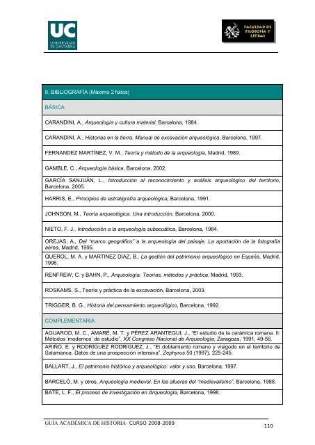 Titulación: Licenciatura en Historia Plan: 1999 - Universidad de ...