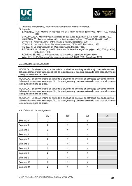 Titulación: Licenciatura en Historia Plan: 1999 - Universidad de ...