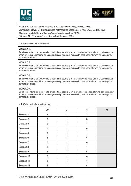 Titulación: Licenciatura en Historia Plan: 1999 - Universidad de ...