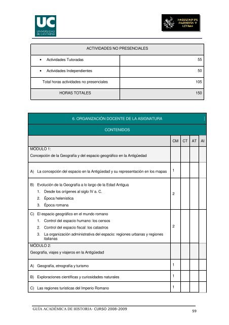 Titulación: Licenciatura en Historia Plan: 1999 - Universidad de ...