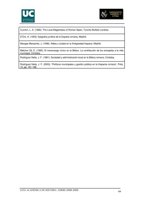 Titulación: Licenciatura en Historia Plan: 1999 - Universidad de ...