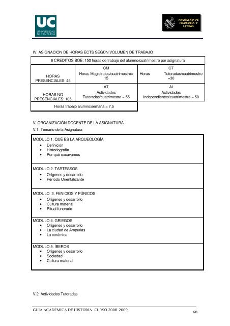 Titulación: Licenciatura en Historia Plan: 1999 - Universidad de ...