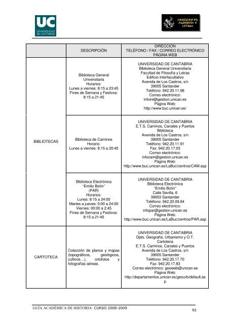 Titulación: Licenciatura en Historia Plan: 1999 - Universidad de ...