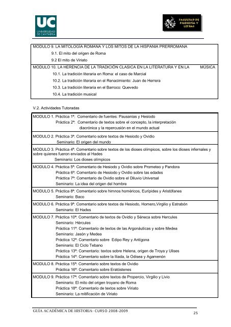 Titulación: Licenciatura en Historia Plan: 1999 - Universidad de ...