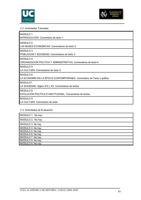 Titulación: Licenciatura en Historia Plan: 1999 - Universidad de ...