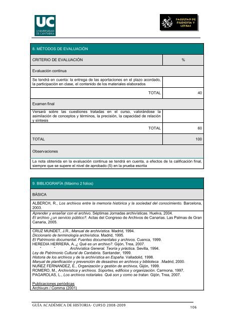 Titulación: Licenciatura en Historia Plan: 1999 - Universidad de ...