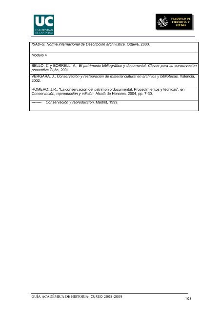 Titulación: Licenciatura en Historia Plan: 1999 - Universidad de ...