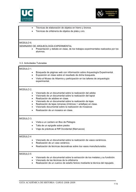 Titulación: Licenciatura en Historia Plan: 1999 - Universidad de ...