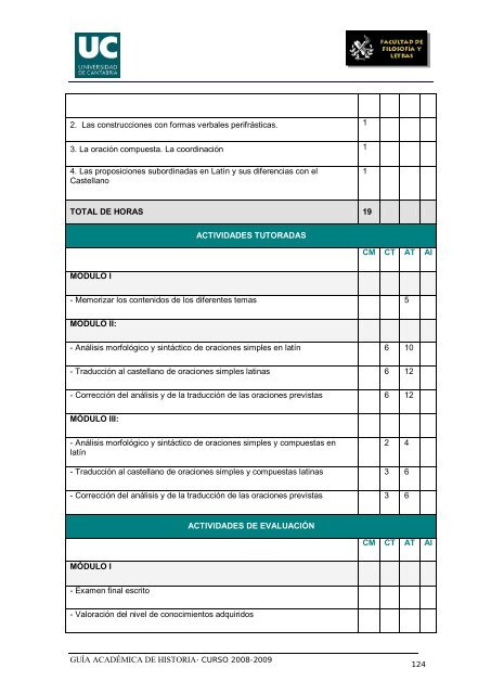 Titulación: Licenciatura en Historia Plan: 1999 - Universidad de ...