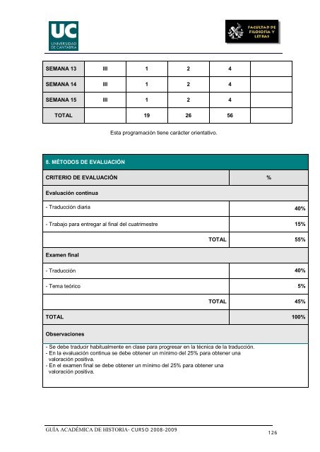 Titulación: Licenciatura en Historia Plan: 1999 - Universidad de ...