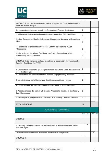 Titulación: Licenciatura en Historia Plan: 1999 - Universidad de ...