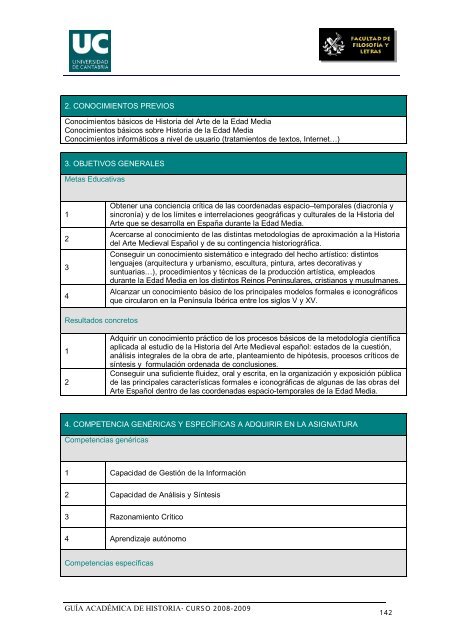 Titulación: Licenciatura en Historia Plan: 1999 - Universidad de ...