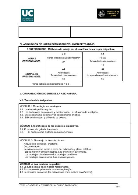 Titulación: Licenciatura en Historia Plan: 1999 - Universidad de ...