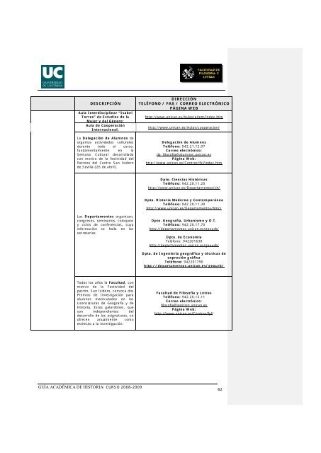 Titulación: Licenciatura en Historia Plan: 1999 - Universidad de ...