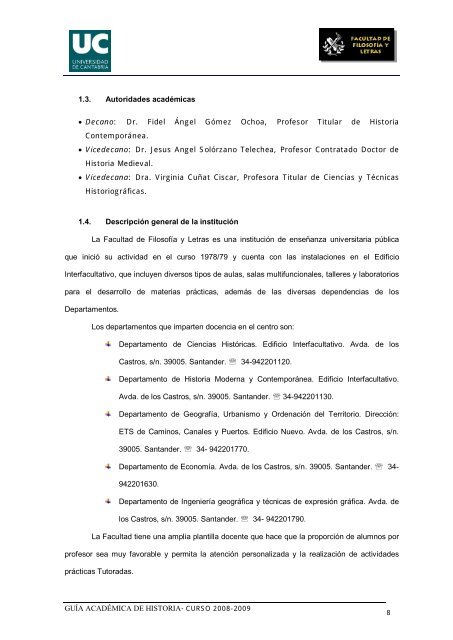 Titulación: Licenciatura en Historia Plan: 1999 - Universidad de ...