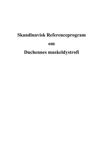 Skandinavisk Referenceprogram om Duchennes muskeldystrofi