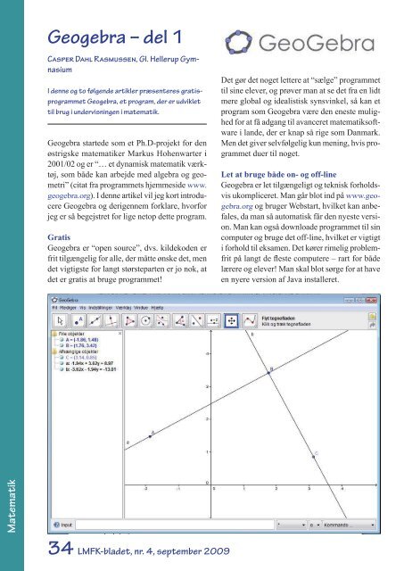 Geogebra – del 1 - LMFK