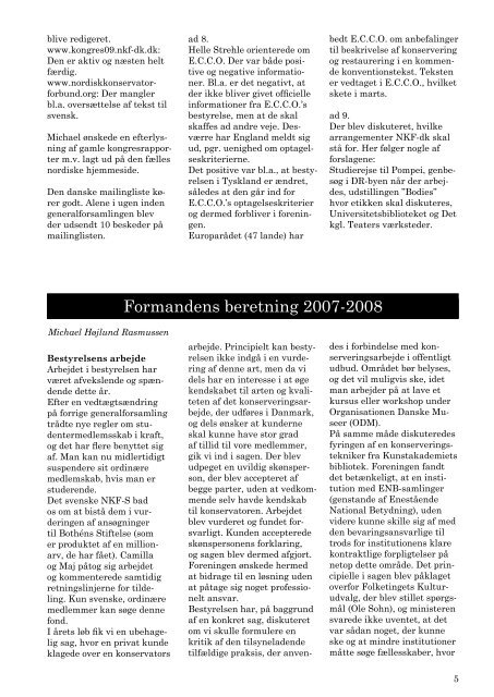 Nr. 79 Oktober 2008 - Nordisk Konservatorforbund Danmark