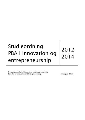 Studieordning - Erhvervsakademi Aarhus