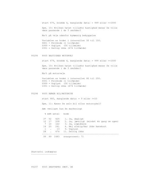 Sonar opinionsundersøgelse, 1990 - DDA Samfund - Dansk Data ...