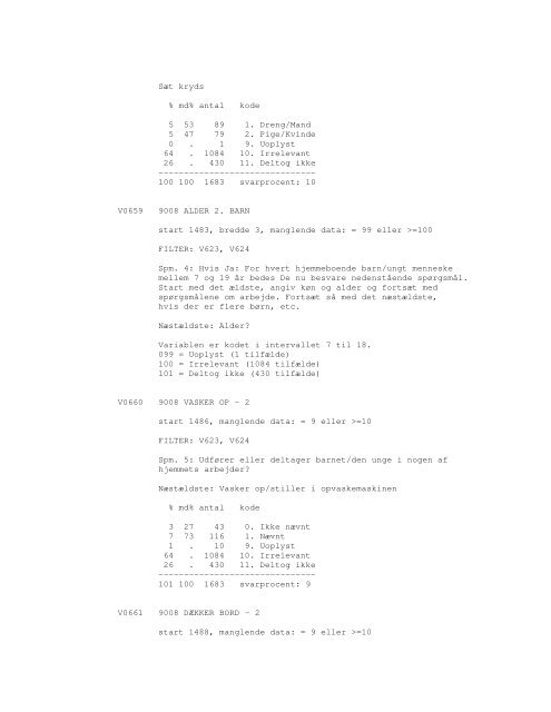 Sonar opinionsundersøgelse, 1990 - DDA Samfund - Dansk Data ...