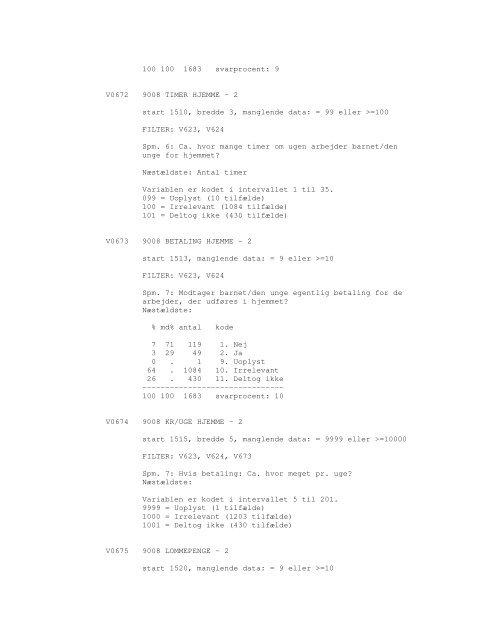 Sonar opinionsundersøgelse, 1990 - DDA Samfund - Dansk Data ...