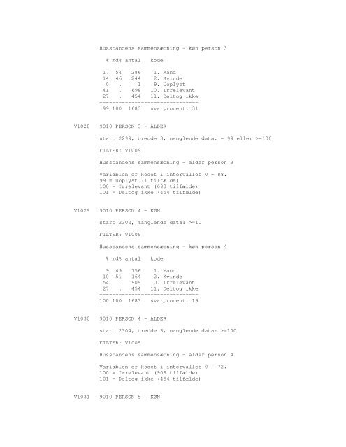 Sonar opinionsundersøgelse, 1990 - DDA Samfund - Dansk Data ...