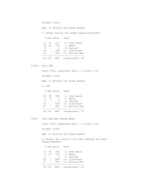 Sonar opinionsundersøgelse, 1990 - DDA Samfund - Dansk Data ...